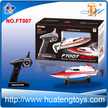 De alta velocidade feilun FT007 2.4Ghz controle de rádio barcos de corrida de alta velocidade do brinquedo do barco rc à venda